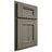 Shiloh Cabinetry Partial Overlay Aspen Hickory Plain Cut Thyme Door