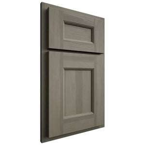 Shiloh Cabinetry Partial Overlay Aspen Hickory Plain Cut Thyme Door