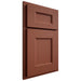 Shiloh Cabinetry Partial Overlay Aspen Maple Plain Cut Cayenne Door