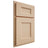 Shiloh Cabinetry Partial Overlay Aspen Maple Plain Cut Natural Door