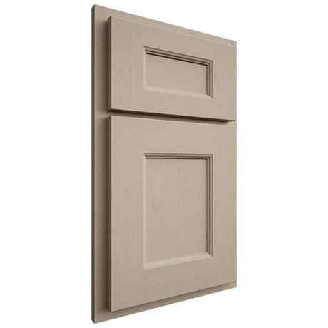 Shiloh Cabinetry Partial Overlay Aspen Maple Plain Cut Pebble Door