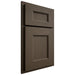 Shiloh Cabinetry Partial Overlay Aspen Maple Plain Cut Perfect Brown Door