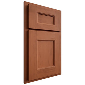 Shiloh Cabinetry Partial Overlay Aspen Maple Plain Cut Spice Door