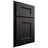 Shiloh Cabinetry Partial Overlay Aspen Paintable Black Door