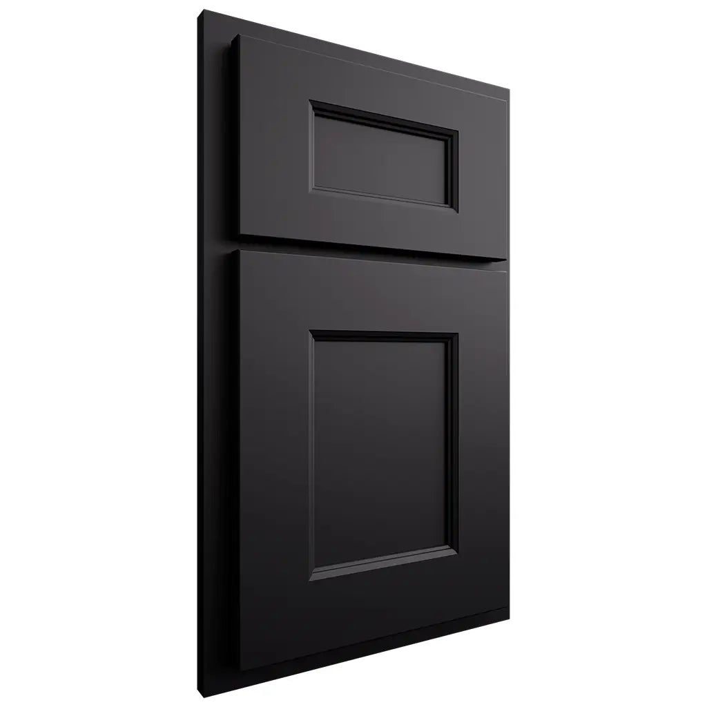 Shiloh Cabinetry Partial Overlay Aspen Paintable Black Door