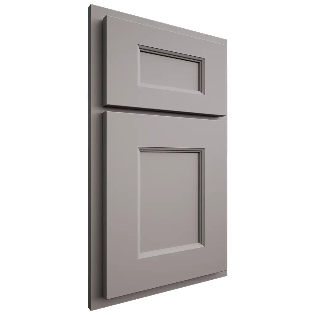 Shiloh Cabinetry Partial Overlay Aspen Paintable Dovetail Gray Door