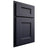 Shiloh Cabinetry Partial Overlay Aspen Paintable Hale Navy Door