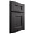 Shiloh Cabinetry Partial Overlay Aspen Paintable Iron Ore Door