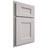 Shiloh Cabinetry Partial Overlay Aspen Paintable Light French Gray Door