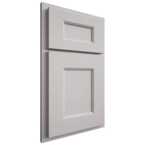 Shiloh Cabinetry Partial Overlay Aspen Paintable Light French Gray Door