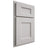 Shiloh Cabinetry Partial Overlay Aspen Paintable Mindful Gray Door