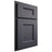 Shiloh Cabinetry Partial Overlay Aspen Paintable Outerspace Door