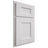 Shiloh Cabinetry Partial Overlay Aspen Paintable Polar Door