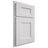 Shiloh Cabinetry Partial Overlay Aspen Paintable Pure White Door