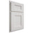 Shiloh Cabinetry Partial Overlay Aspen Paintable Soft White Door
