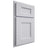 Shiloh Cabinetry Partial Overlay Aspen Paintable Upward Door