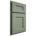 Shiloh Cabinetry Partial Overlay Aspen Poplar Plain Cut Moss Door