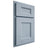 Shiloh Cabinetry Partial Overlay Aspen Poplar Plain Cut Sky Door