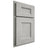 Shiloh Cabinetry Partial Overlay Aspen Poplar Plain Cut Stratus Door