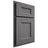 Shiloh Cabinetry Partial Overlay Aspen Red Oak Plain Cut Cadet Door