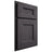 Shiloh Cabinetry Partial Overlay Aspen Red Oak Plain Cut Harbor Door