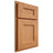 Shiloh Cabinetry Partial Overlay Aspen Red Oak Plain Cut Medium Door