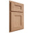 Shiloh Cabinetry Partial Overlay Aspen Red Oak Plain Cut Natural Door