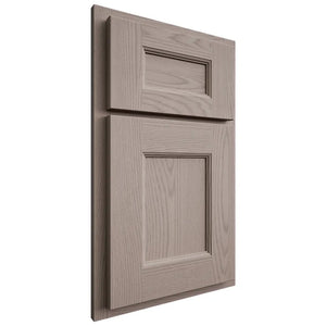 Shiloh Cabinetry Partial Overlay Aspen Red Oak Plain Cut Sterling Door