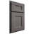Shiloh Cabinetry Partial Overlay Aspen Walnut Plain Cut Cadet Door