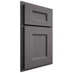 Shiloh Cabinetry Partial Overlay Aspen Walnut Plain Cut Cadet Door