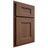 Shiloh Cabinetry Partial Overlay Aspen Walnut Plain Cut Natural Door