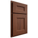 Shiloh Cabinetry Partial Overlay Aspen Walnut Plain Cut Rye Door