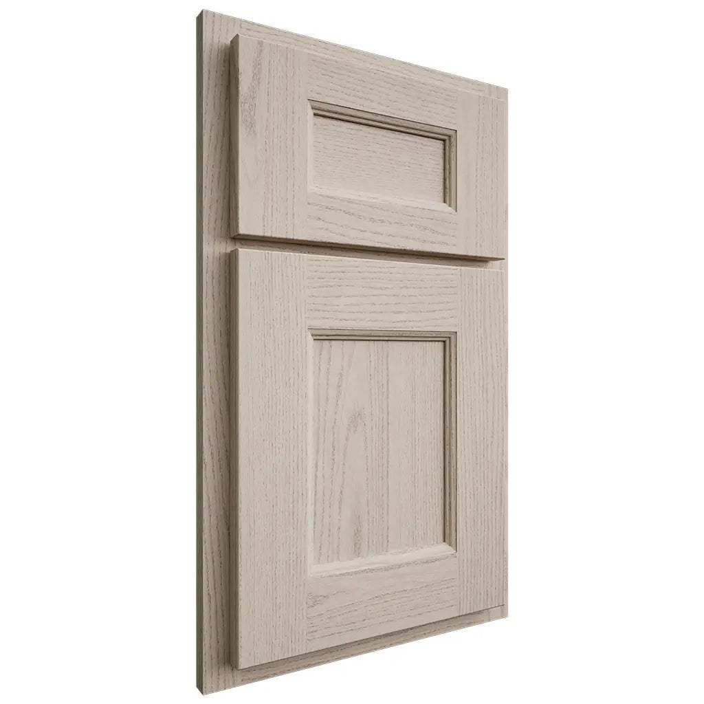 Shiloh Cabinetry Partial Overlay Aspen Walnut Plain Cut Seagull Door