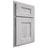 Shiloh Cabinetry Partial Overlay Aspen Walnut Plain Cut Stratus Door