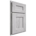 Shiloh Cabinetry Partial Overlay Aspen Walnut Plain Cut Stratus Door