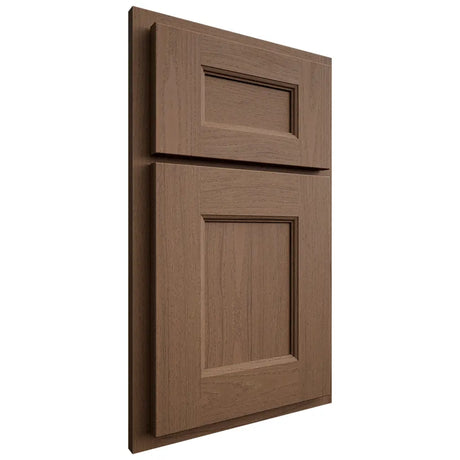 Shiloh Cabinetry Partial Overlay Aspen White Oak Plain Cut Autumn Door