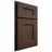 Shiloh Cabinetry Partial Overlay Aspen White Oak Plain Cut Braun Door