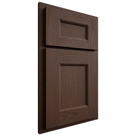 Shiloh Cabinetry Partial Overlay Aspen White Oak Plain Cut Braun Door