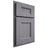Shiloh Cabinetry Partial Overlay Aspen White Oak Plain Cut Cadet Door
