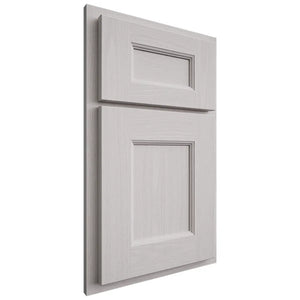 Shiloh Cabinetry Partial Overlay Aspen White Oak Plain Cut Cotton Door