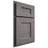 Shiloh Cabinetry Partial Overlay Aspen White Oak Plain Cut Flagstone Door
