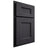 Shiloh Cabinetry Partial Overlay Aspen White Oak Plain Cut Harbor Door