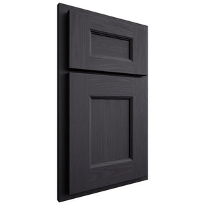 Shiloh Cabinetry Partial Overlay Aspen White Oak Plain Cut Harbor Door