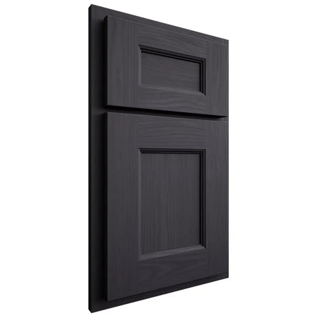 Shiloh Cabinetry Partial Overlay Aspen White Oak Plain Cut Harbor Door