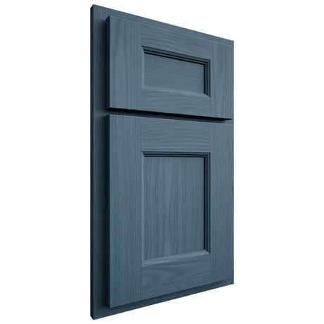 Shiloh Cabinetry Partial Overlay Aspen White Oak Plain Cut Hudson Door