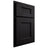 Shiloh Cabinetry Partial Overlay Aspen White Oak Plain Cut Ink Door