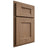 Shiloh Cabinetry Partial Overlay Aspen White Oak Plain Cut Medium Door
