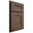 Shiloh Cabinetry Partial Overlay Aspen White Oak Plain Cut Mineral Door