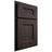 Shiloh Cabinetry Partial Overlay Aspen White Oak Plain Cut Morel Door