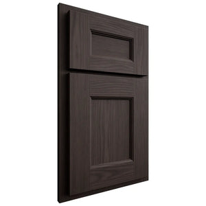 Shiloh Cabinetry Partial Overlay Aspen White Oak Plain Cut Morel Door